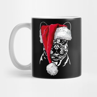 Funny French Bulldog Santa Christmas dog mom Mug